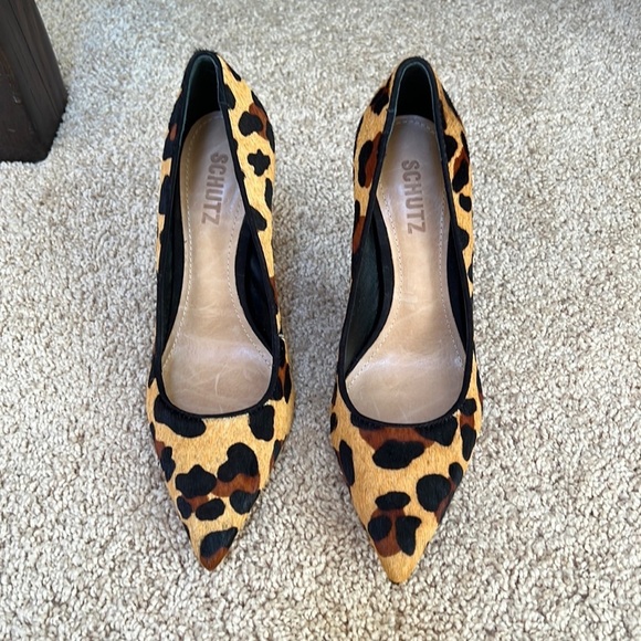 Calf Hair Schutz Leopard Shoes Maryann Calf Hair Boot Dalmatian